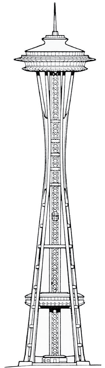 Space Needle Illustration